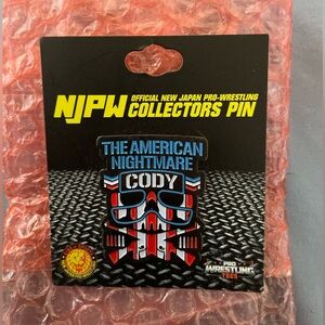 NJPW Official New Japan Pro-Wrestling Collectors Pin The American Nightmare Cody